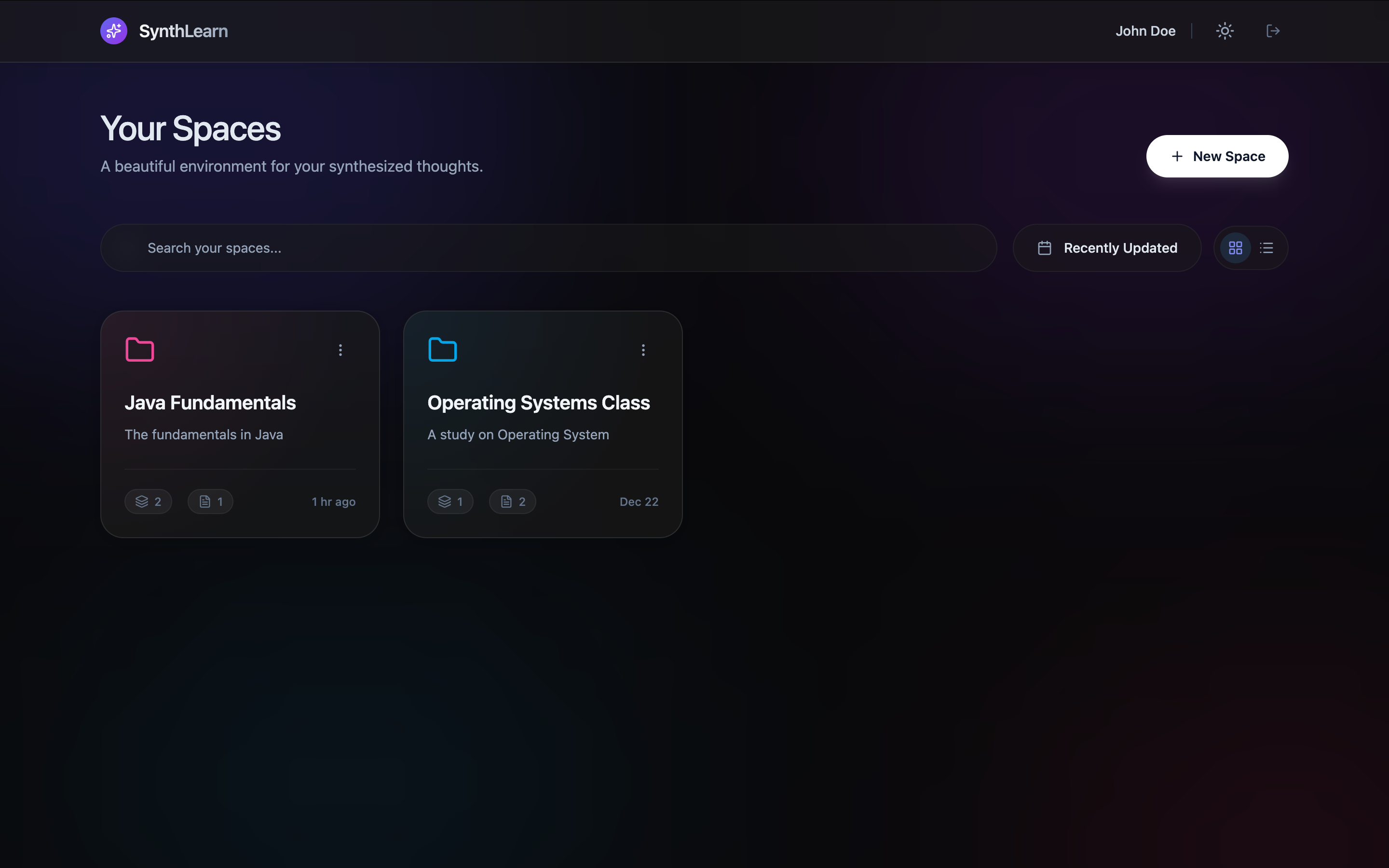 SynthLearn Dashboard